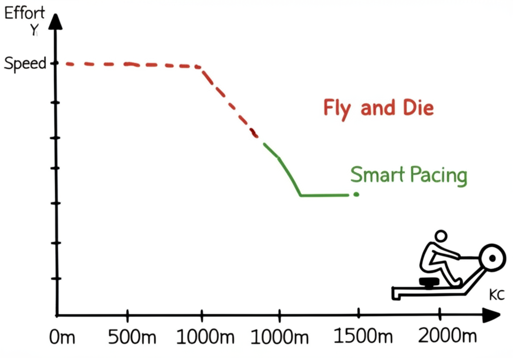 Fly and Die vs Smart Pacing — don't blow up in the first 500m